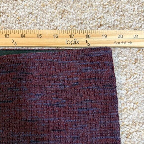 Loft Burgundy Blue Knit Sweater Pencil Skirt Women’s Size XL - Picture 5 of 7